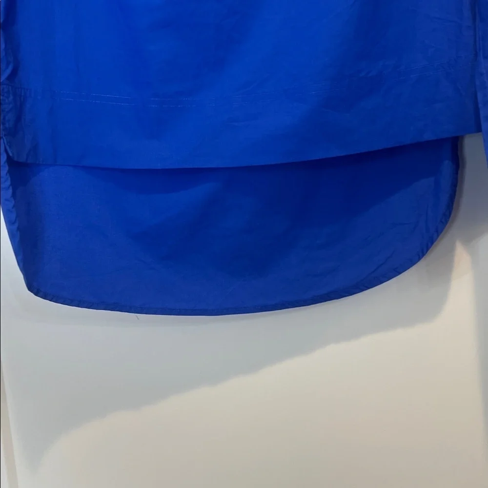J. Crew Royal Blue Button-Detail Blouse size 2.